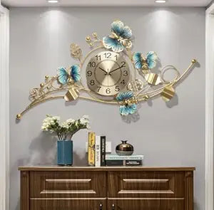 Décor Incredible Home Wall Clock for Living Room Stylish Peacock Vintage Vintage Design Metal Frame Antique Pendulum Unique Bedroom/Dining/Office/Farm/Cafes/Restaurant/Hotels/House/Hall Items