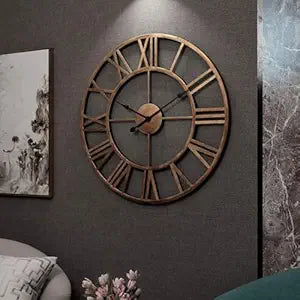 Craft2lance Wall Clock Decor Art Sculpture for Home Office Living Room Bedroom Restaurant Cafe (24" Inch/ 60 Cms)