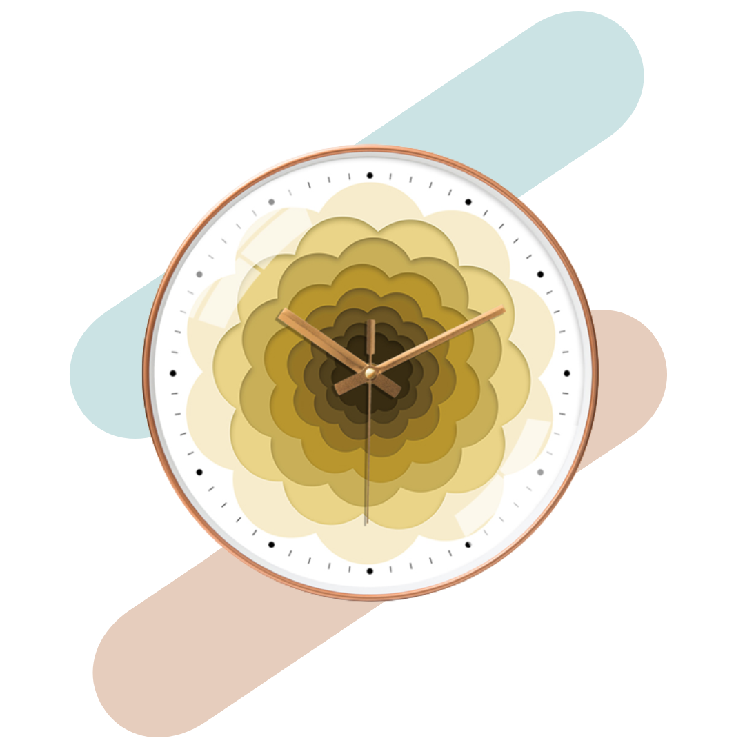 Star Quiet Decorative - Sun Light  Clock