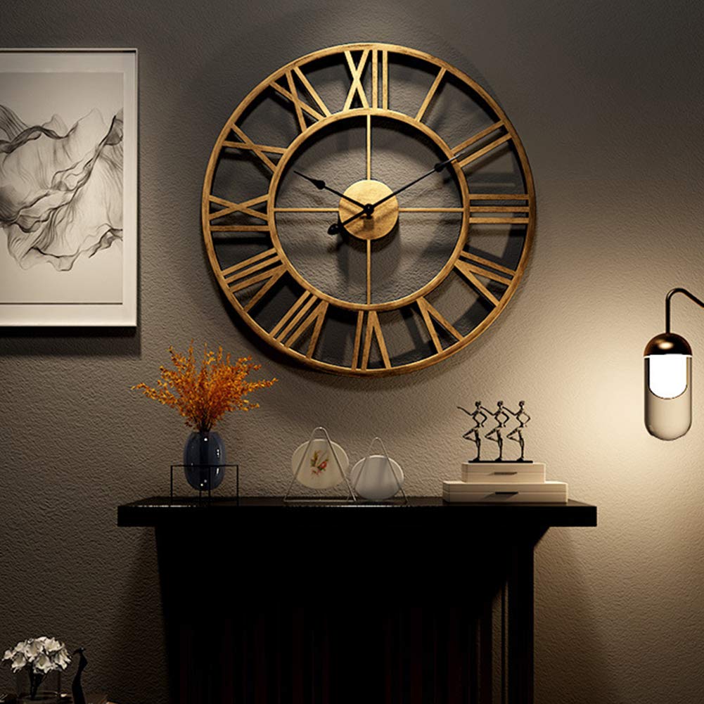 Craft2lance Wall Clock Decor Art Sculpture for Home Office Living Room Bedroom Restaurant Cafe (24" Inch/ 60 Cms)